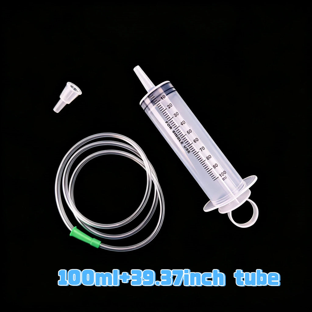 Versatile Oil Pump Syringe with 20ml-1000ml Capacities Including Needle Tube and 1m Soft Tube