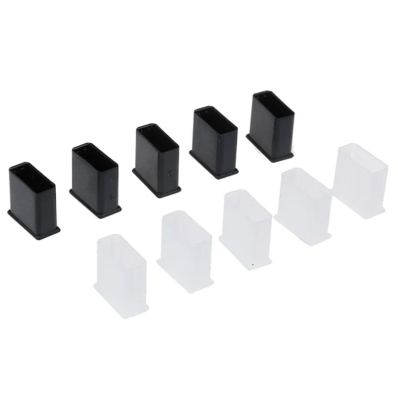 New 10Pcs Plastic USB Male Anti-dust Plug Stopper Cap Cover Protector Lids