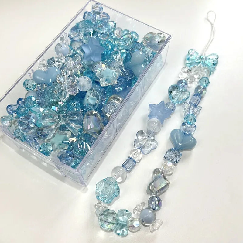 20pcs Acrylic Cute Spacer Loose Beads Set For DIY Bracelet Necklace Lanyard Strap Jewelry Making Supplies Accessories Material