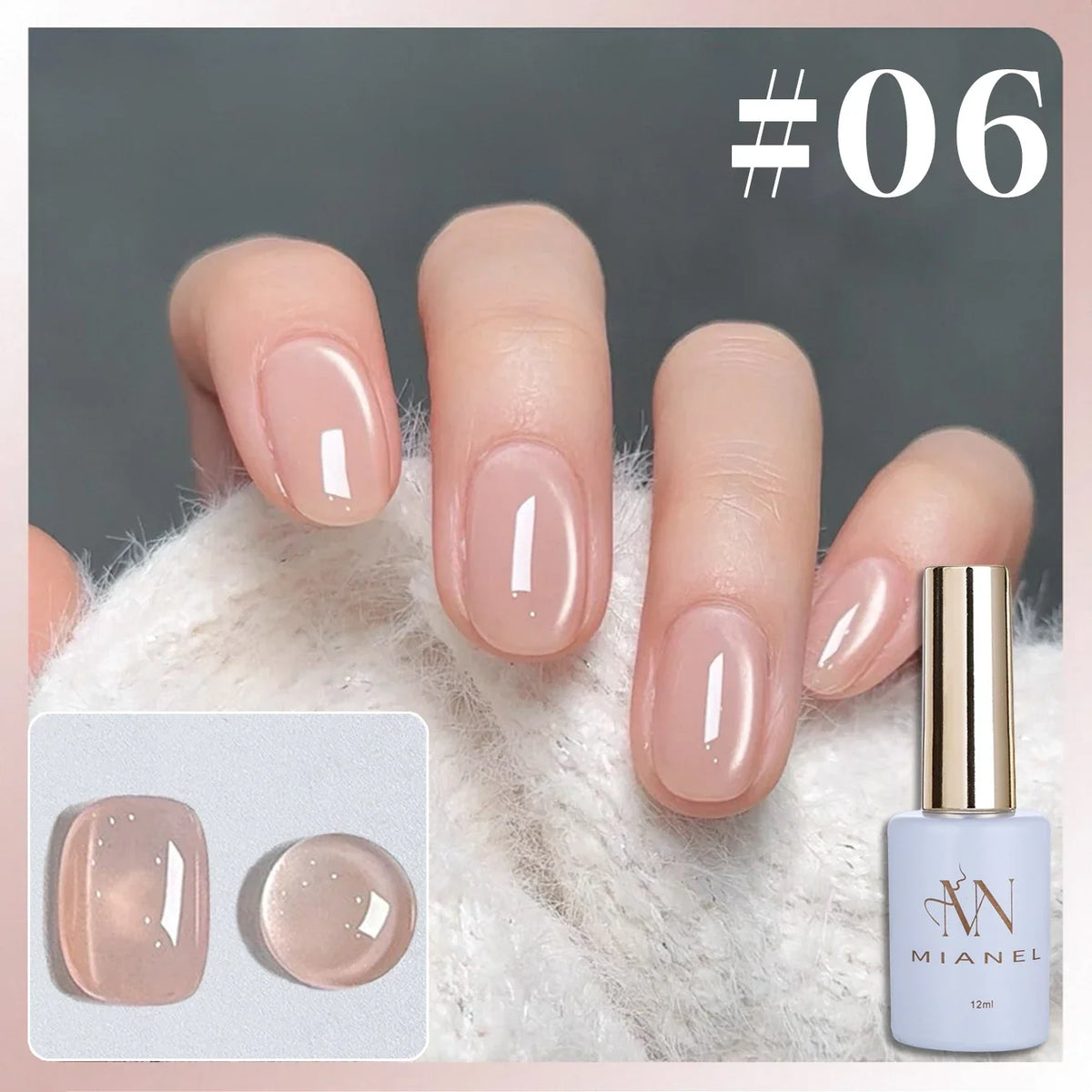 1-16PCS White Moonlight Glass Bead Nail Cat's Eye Gel Magnetic Satin Gel Polish 16-Colors Soak Off Glitter Manicure Varnish