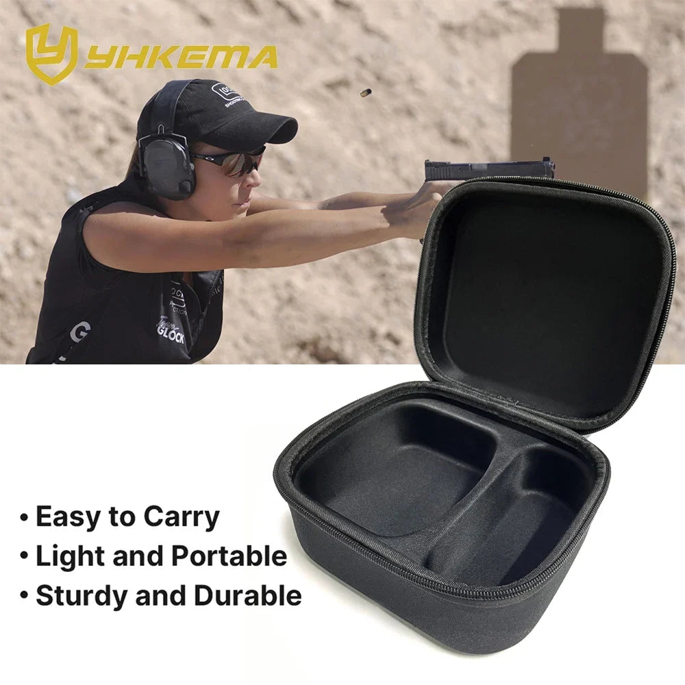 Hard Storage Travel Case for Electronic Shooting Earmuffs Compatible Impact Hearing Protection Shooter Safety Eyewear Glasses