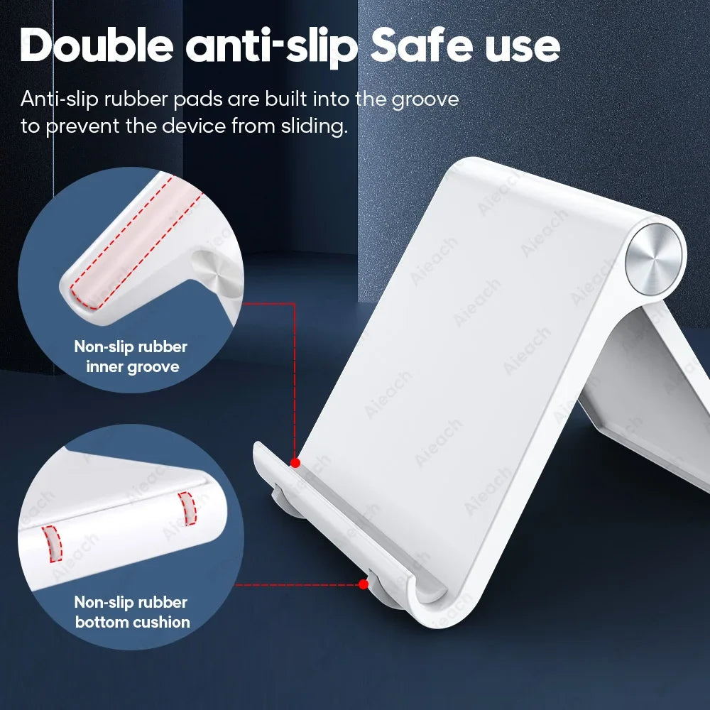 AIEACH Tablet Phone Stand iPad Stand For iPad Pro iPhone Xiaomi Adjustable Desktop Tablet Support Phone Holder Tablet Stand