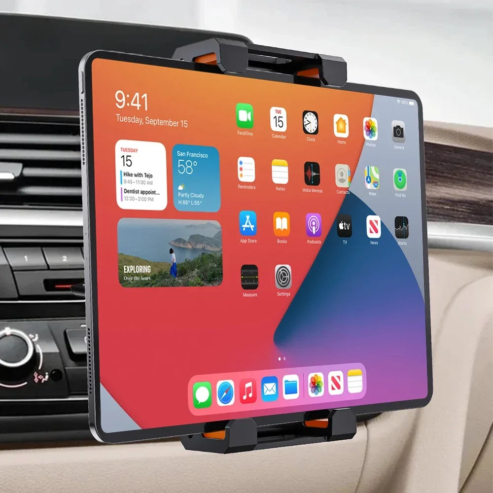 CD Slot Car Tablet Stand Holder Tablet and Phone Navigation Multi-functional Creative Snap-on Car Phone Holder Tray for Ipad Pro