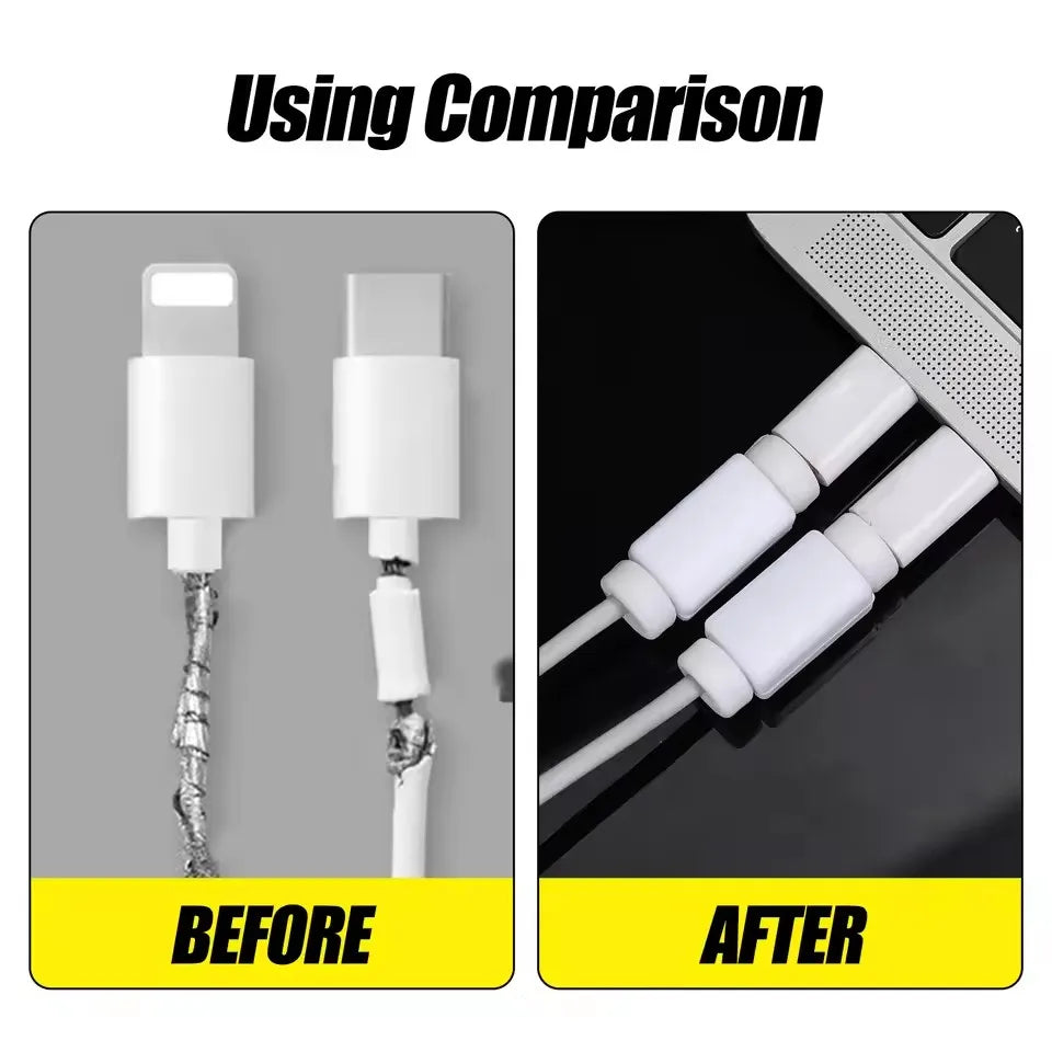 Universal Charger Cable Protector for IPhone IOS/Type C/Micro USB/Android Cable Winder Anti-Breaking Wire Protective Sleeve