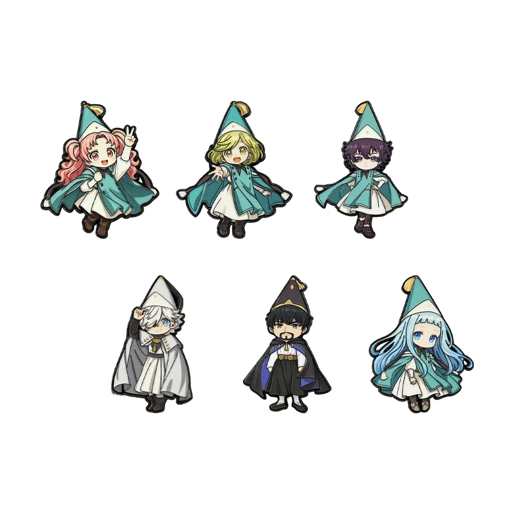 Witch Hat Atelier Enamel Pin Set - 6PCS Coco Agott Olruggio Richeh Anime Brooch Collection, Cute Chibi Badges for Backpacks
