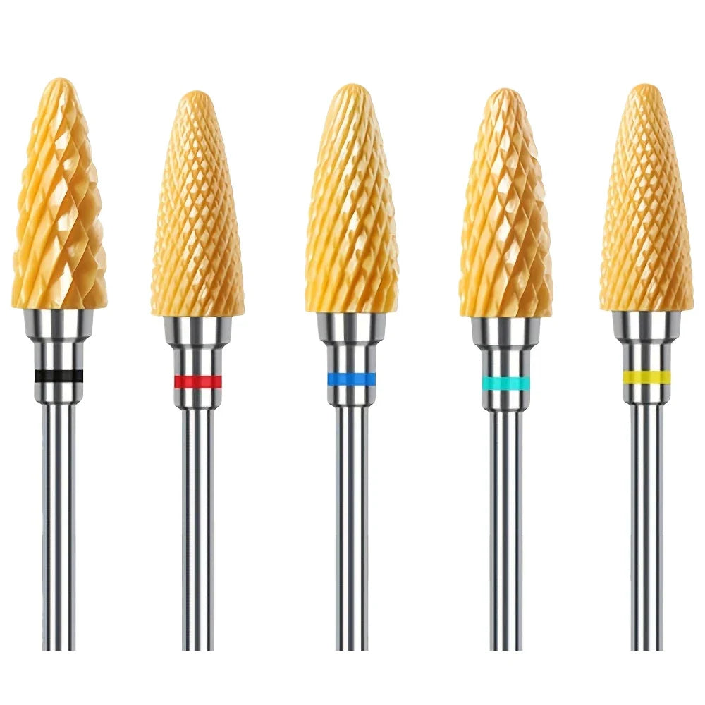 1 PC or 5 PCS Ceramic Nail Drill Bits, Suitable for Manicures, Pedicures, Gel Polishing, and Cuticle Care.
