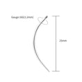 Right Grand ASTM F136 Titanium Curved Internal Threaded Pin Screw On Assistant Tool 16/14G Piercing Taper for Nose Navel Eyebrow