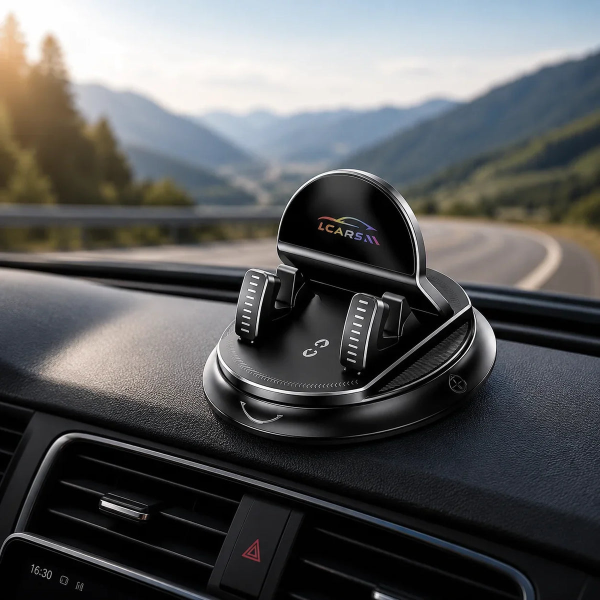 Universal Rotatable Car Phone Mount – Dashboard Suction Cup Stand for Mobile Navigation, Multi-Scene Use for Vehicle & Home