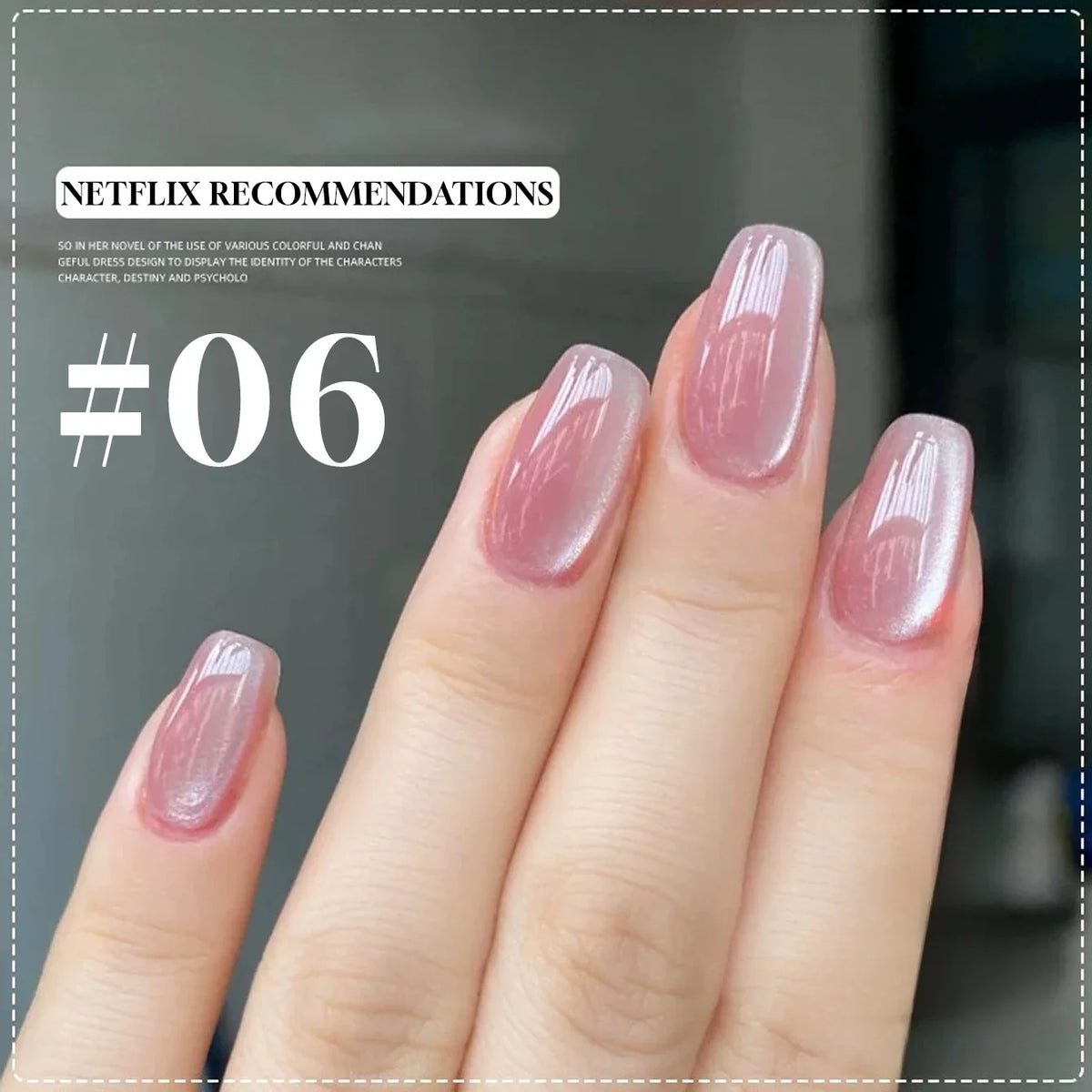 1-16PCS White Moonlight Glass Bead Nail Cat's Eye Gel Magnetic Satin Gel Polish 16-Colors Soak Off Glitter Manicure Varnish