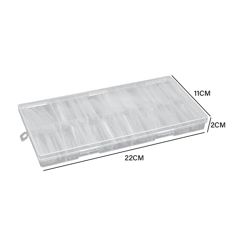 Sandwich Dual Nail Forms 15size Extensions-Dual Forms Coffin Almond Nail Forms 240pcs/180pcs Top Form Bottom Form Mold