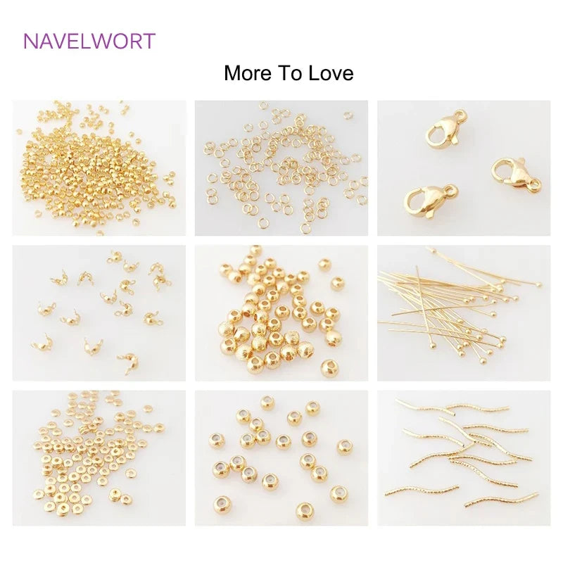 2/3/4mm Hollow Cube Beads 18k Gold Plated Brass Spacer Beads,Separators For Beads,DIY Jewelry Making Supplies Wholesalele