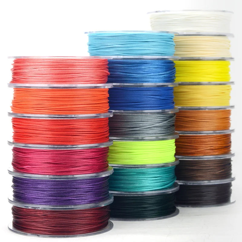 0.5/1/1.5/2/3MM LineWaxed Cord Cotton Thread String Strap Necklace Rope Bead Bracelet for DIY Jewelry Making Supplies