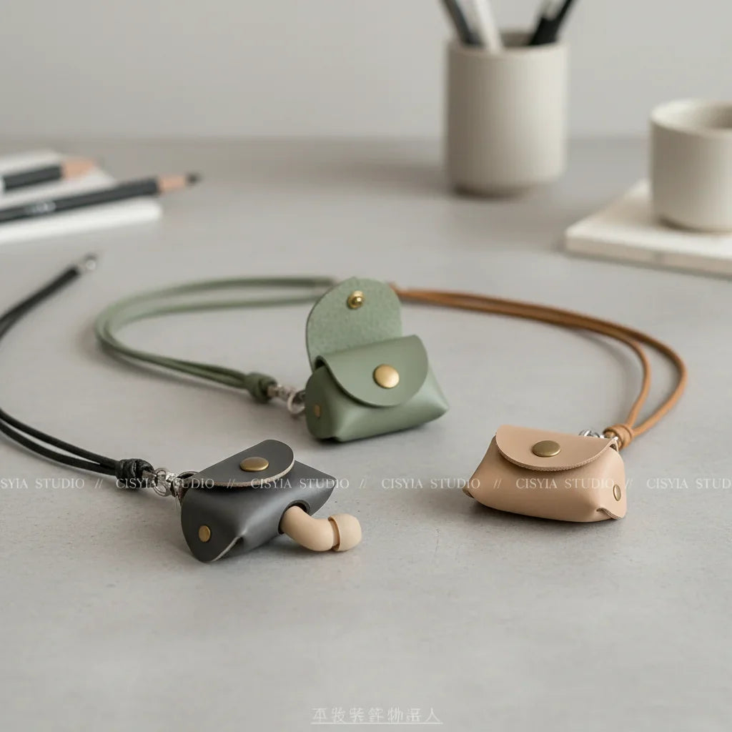 Retro Cute Small Leather Bag Long Necklace for Women Fashion Sweater Chain Neck Hanging Jewelry Versatile Accessory Party Gifts