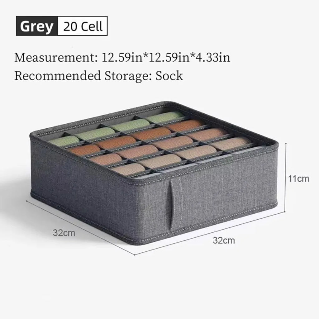 Drawer Fabric Foldable Cabinet Closet Storage Boxes Closet Underwear Organizer Storage Box for Storing Socks Underwear Ties Belt