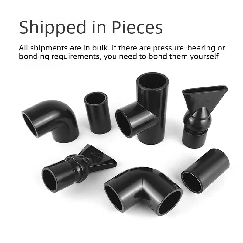Black Aquarium Duckbill Outlet Dual Water Outlet Kit for Side/Back/Sump Filter & Stream Tank  Adjustable Direction Wave Nozzle