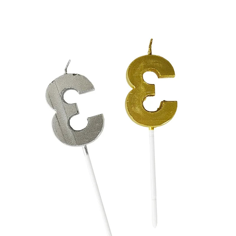 Digital Birthday Candles Opera House Digital Candles Birthday Cake Decoration Party Gold Silver Creative Candles