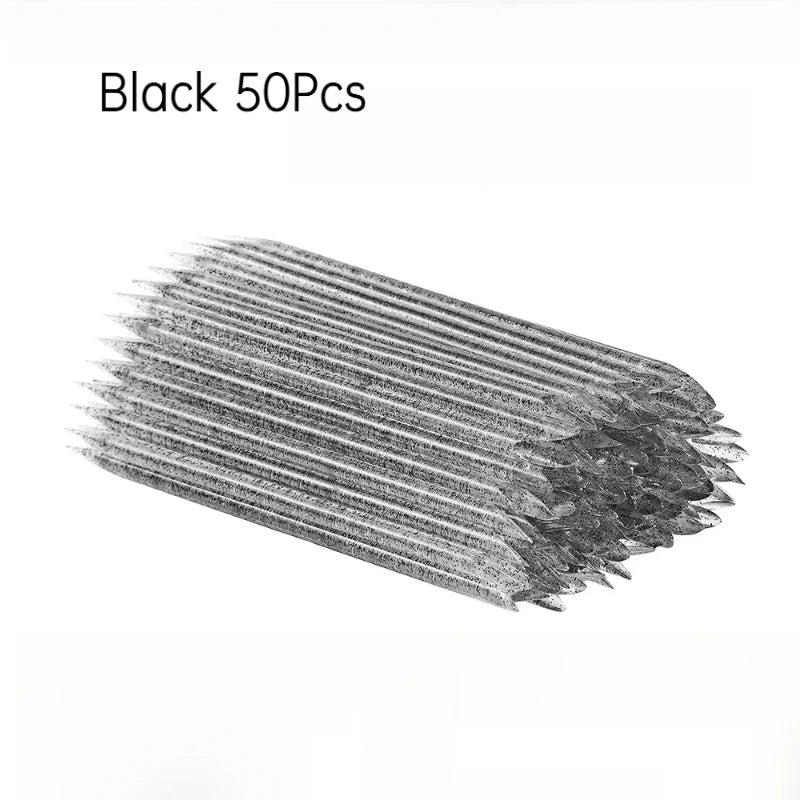 50Pcs/Bag Reusable Double-head Crystal Cuticle Pusher Cuticle Removal Tool Orange Wood Nails Pedicure Care Drill Stick Tools