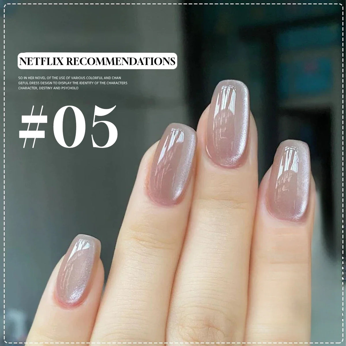 1-16PCS White Moonlight Glass Bead Nail Cat's Eye Gel Magnetic Satin Gel Polish 16-Colors Soak Off Glitter Manicure Varnish