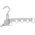 Portable Foldable 5-Hole Clothes Hanger, Outdoor Travel Drying Rack for Hotel Camping Hiking